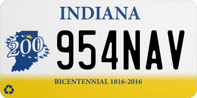 IN license plate 954NAV