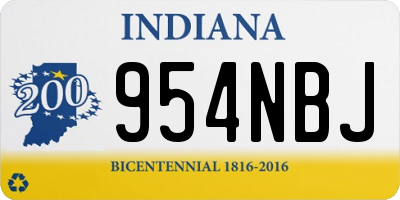 IN license plate 954NBJ