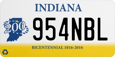 IN license plate 954NBL