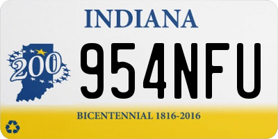 IN license plate 954NFU
