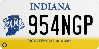 IN license plate 954NGP