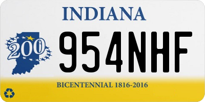 IN license plate 954NHF