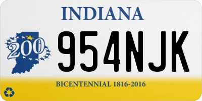 IN license plate 954NJK