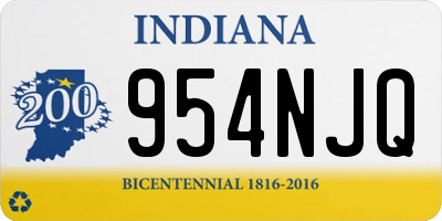 IN license plate 954NJQ