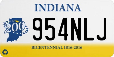 IN license plate 954NLJ