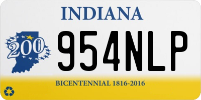 IN license plate 954NLP