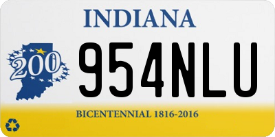 IN license plate 954NLU