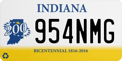 IN license plate 954NMG