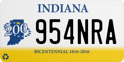 IN license plate 954NRA