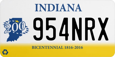 IN license plate 954NRX