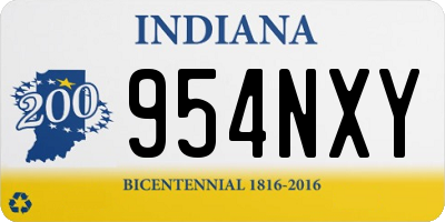 IN license plate 954NXY
