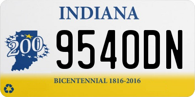 IN license plate 954ODN
