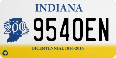 IN license plate 954OEN