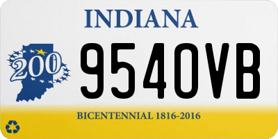 IN license plate 954OVB