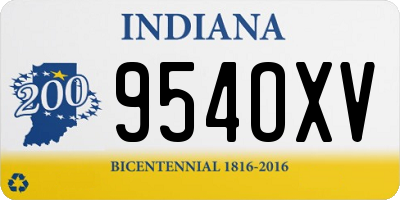 IN license plate 954OXV