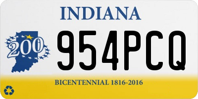 IN license plate 954PCQ