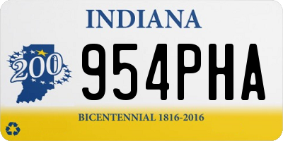 IN license plate 954PHA