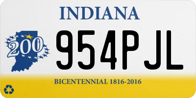 IN license plate 954PJL