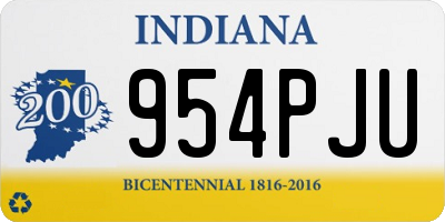 IN license plate 954PJU