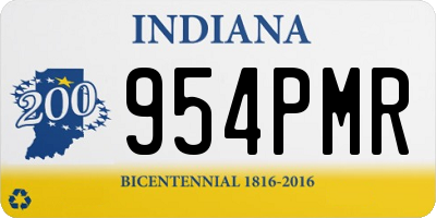 IN license plate 954PMR