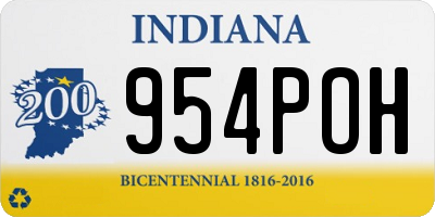 IN license plate 954POH