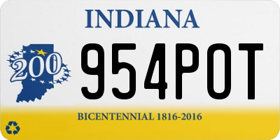 IN license plate 954POT
