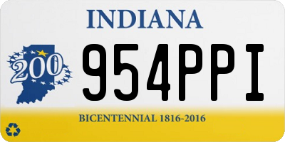 IN license plate 954PPI
