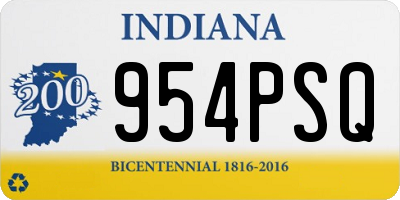IN license plate 954PSQ