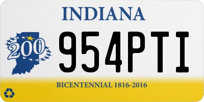 IN license plate 954PTI