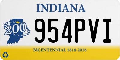IN license plate 954PVI