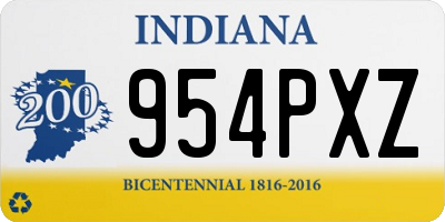 IN license plate 954PXZ