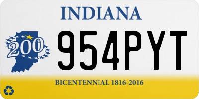 IN license plate 954PYT