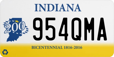 IN license plate 954QMA