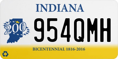 IN license plate 954QMH