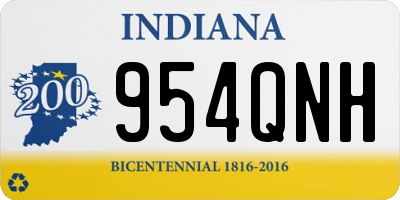 IN license plate 954QNH