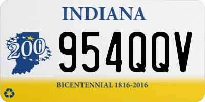 IN license plate 954QQV