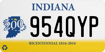 IN license plate 954QYP