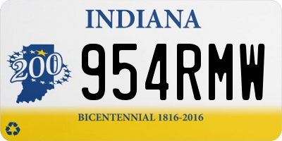 IN license plate 954RMW