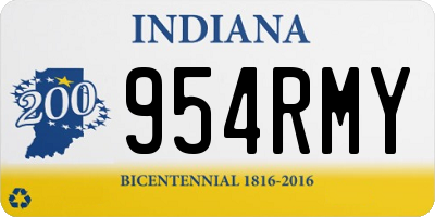 IN license plate 954RMY