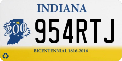 IN license plate 954RTJ