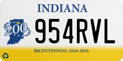 IN license plate 954RVL