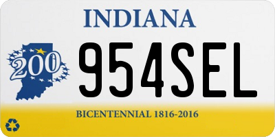 IN license plate 954SEL