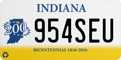 IN license plate 954SEU