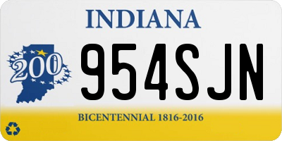 IN license plate 954SJN