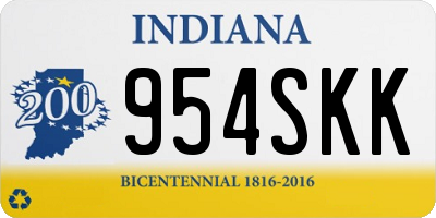 IN license plate 954SKK