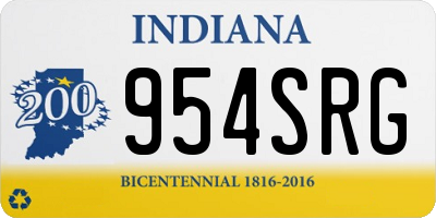 IN license plate 954SRG