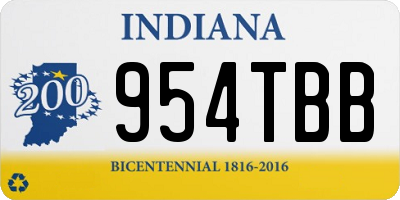 IN license plate 954TBB