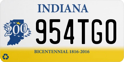 IN license plate 954TGO