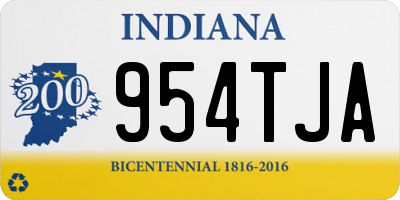 IN license plate 954TJA