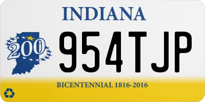 IN license plate 954TJP